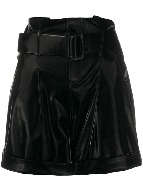 Federica Tosi paperbag waist shorts in black