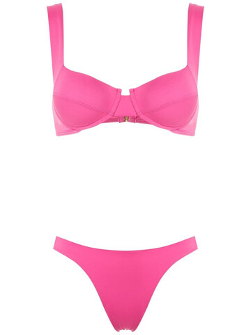 Brigitte high cut leg bikini set in pink