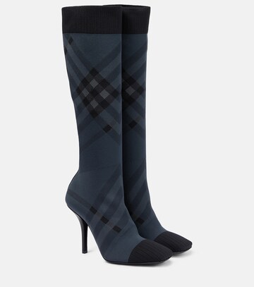 Burberry Checked boots in grey