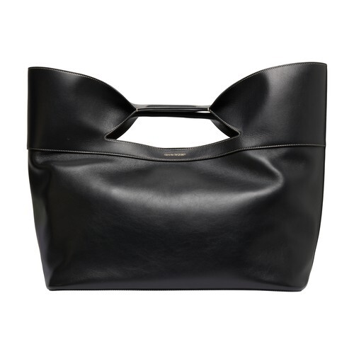 Alexander Mcqueen The Bow large bag in black