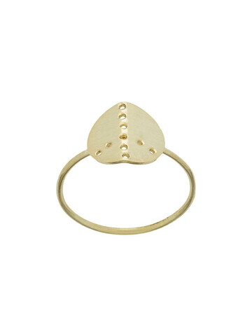 Savoir Joaillerie 14kt yellow gold Lennon ring in metallic