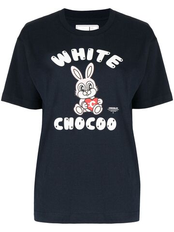 :CHOCOOLATE :CHOCOOLATE graphic bunny-print T-shirt - Blue