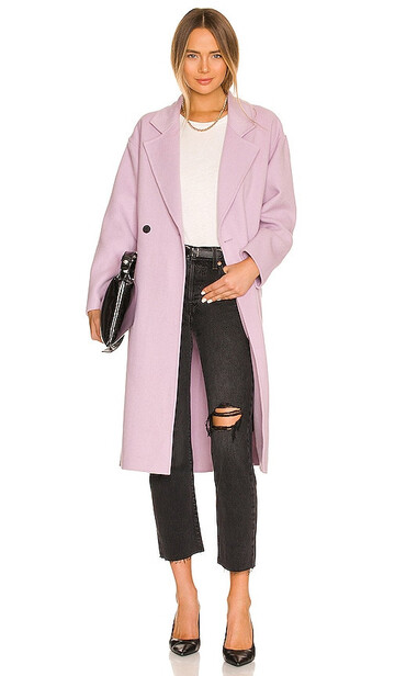 ALLSAINTS Sammy Coat in Pink in lilac