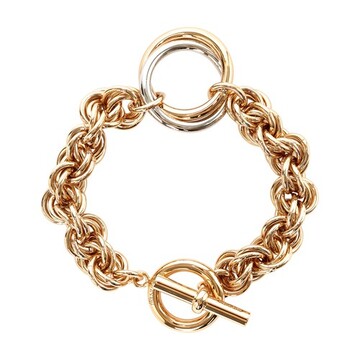 Jw Anderson Oversized loops multi-link bracelet in gold / silver