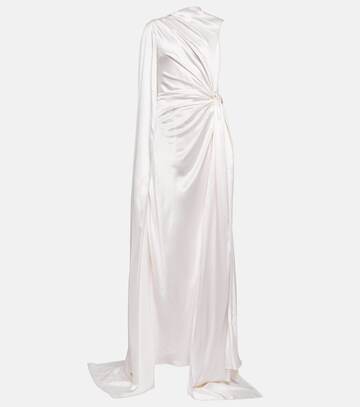 roksanda bridal orien silk satin gown in white