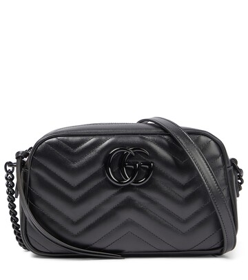 gucci gg marmont small shoulder bag in black