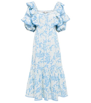 Diane von Furstenberg Oliver ruffled printed cotton midi dress