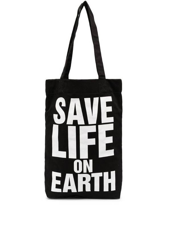 Katharine Hamnett London Save Life On Earth tote bag in black