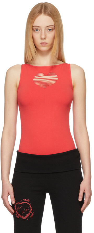 Maisie Wilen Red Faved Tank Top in tomato