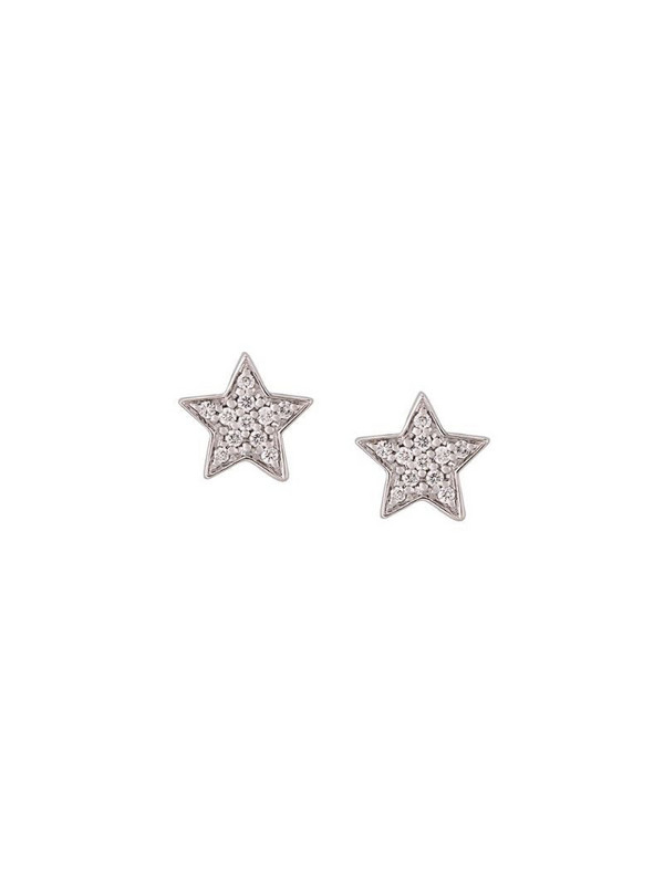 Alinka 18kt white gold STASIA MINI Star diamond earrings in metallic