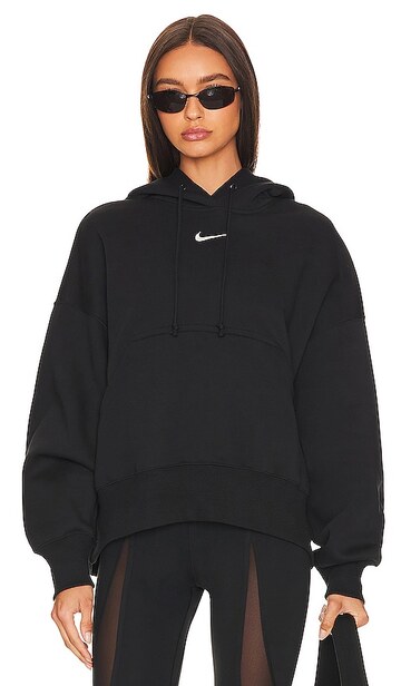 nike over-oversized pullover hoodie in black