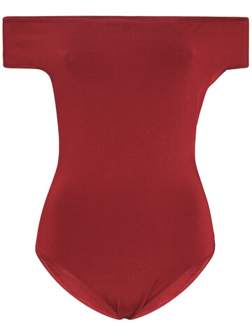 ALEXANDRE VAUTHIER Knit Viscose Blend Bodysuit in red