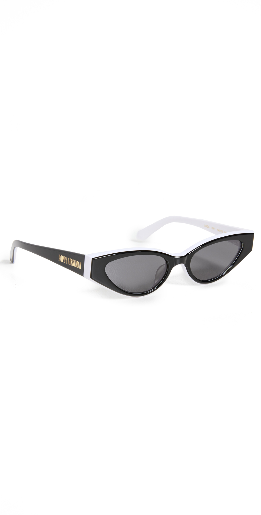 Poppy Lissiman Linda Sunglasses in black / white