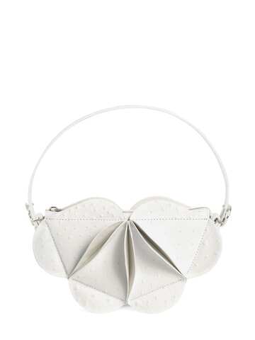coperni origami croc embossed shoulder bag in white