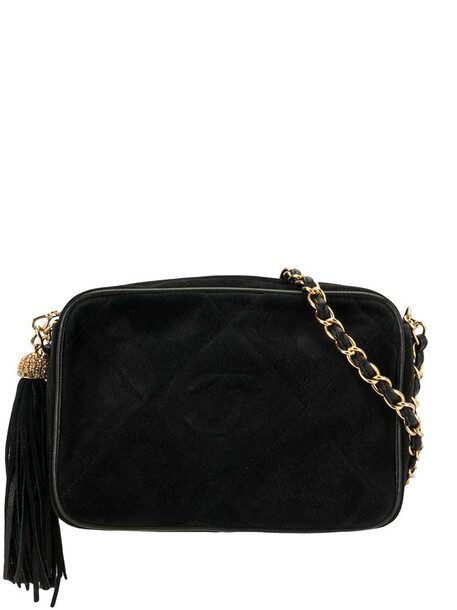 Chanel Pre-Owned 1985-1993 quilted CC shoulder bag in black