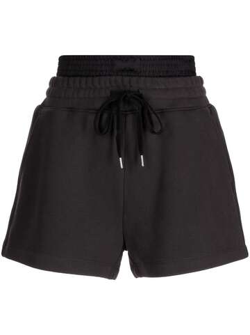 3.1 phillip lim high-waisted cotton shorts - black