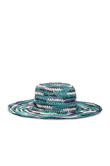 sensi studio hippie fiesta hat in teal in blue