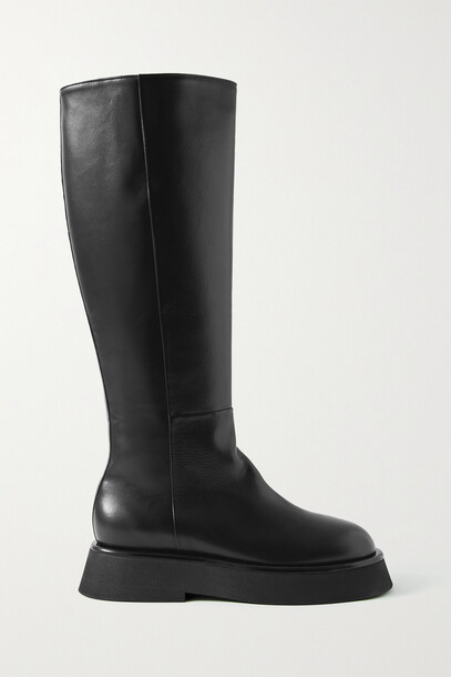 Wandler - Rosa Leather Knee Boots - Black