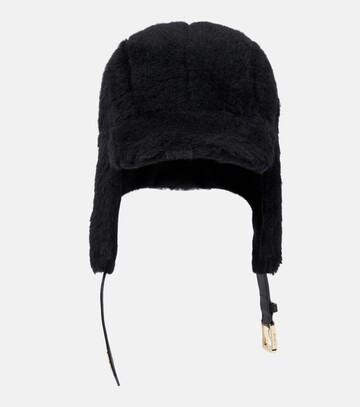 max mara piroga alpaca, wool, and silk hat in black