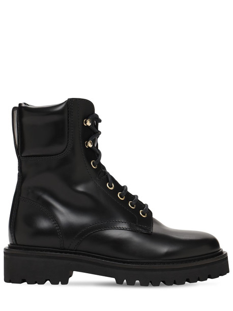 ISABEL MARANT 20mm Campa Leather Ankle Boots in black