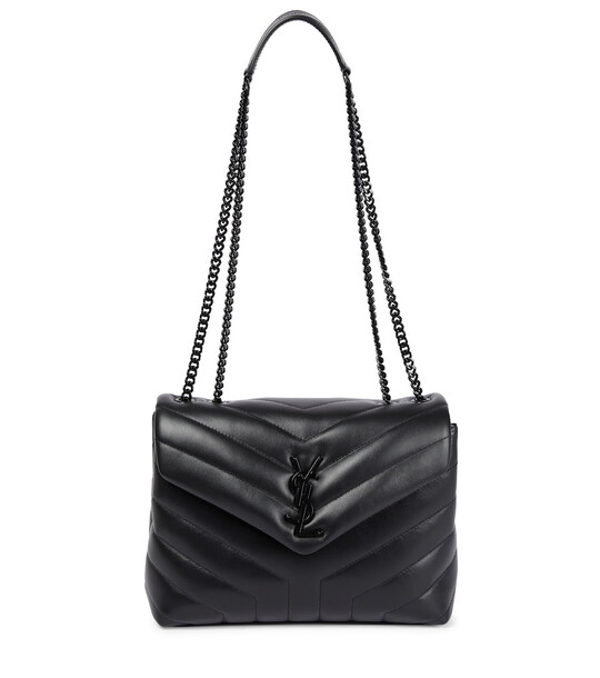 Saint Laurent Loulou Small leather shoulder bag in black