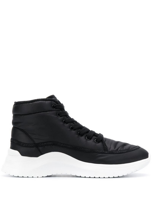 Calvin Klein Jeans ankle lace-up sneakers in black