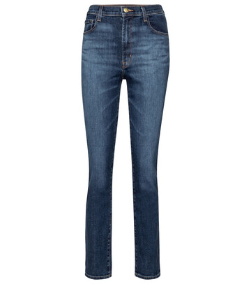 J Brand Tegan high-rise straight jeans in blue