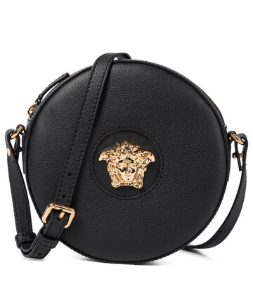 Versace La Medusa leather crossbody bag in black