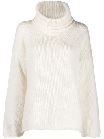 incentive! cashmere roll-neck cashmere jumper - white