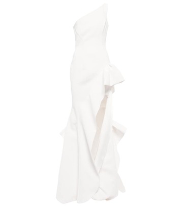 Maticevski Bridal Curiosa ruffled gown in white
