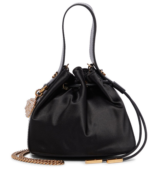 Versace Medusa Small leather tote in black