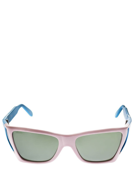 PERSOL Jw Anderson Squared Acetate Sunglasses in green / multi