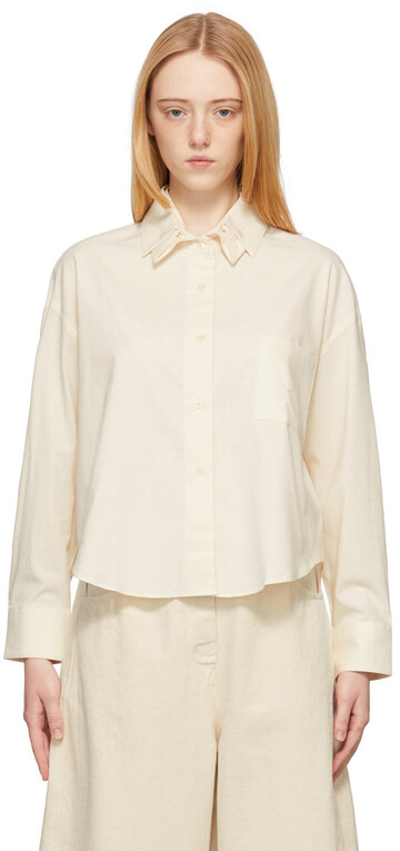 CORDERA Off-White Double Collar Shirt in natural
