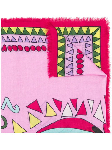 La Doublej Persephone squared scarf in pink