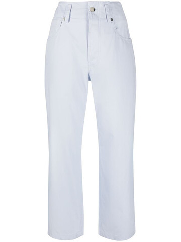 Sofie D'hoore cropped straight-leg trousers in blue