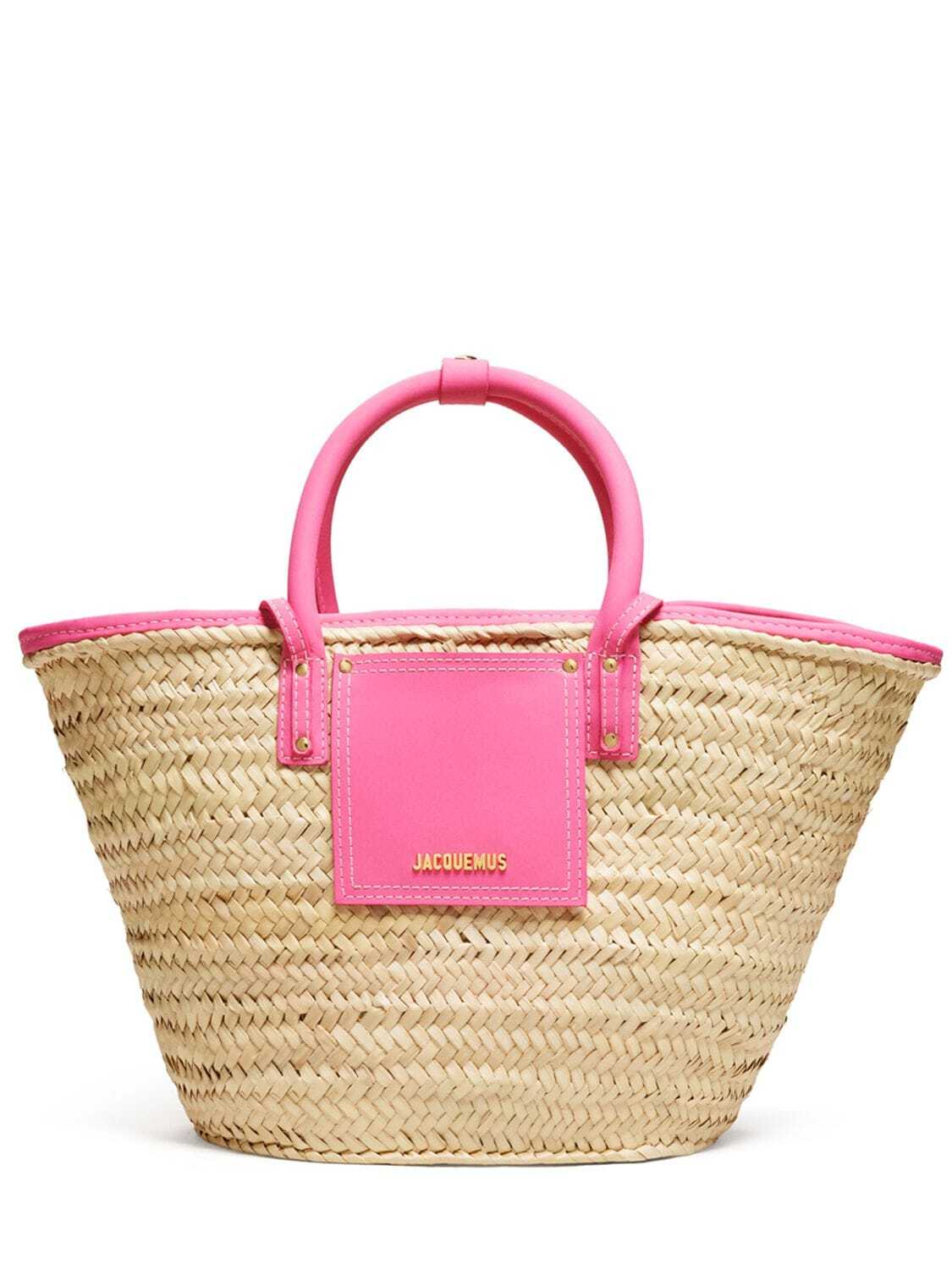 JACQUEMUS Le Panier Soli Tote Bag in pink