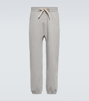jil sander cotton sweatpants in grey