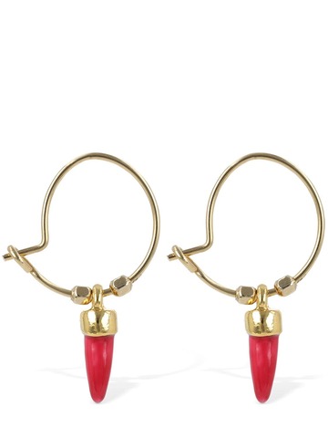 ISABEL MARANT New Its All Right Hoop Earrings in gold