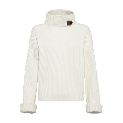 Brunello Cucinelli Cashmere sweater in white