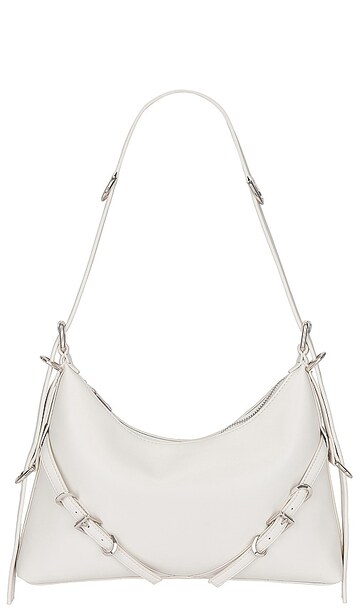 8 other reasons faux leather shoulder bag in white