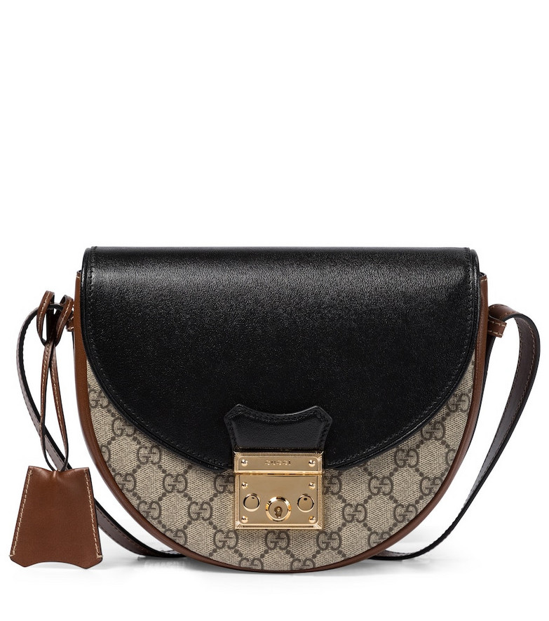 Gucci Padlock GG Small leather shoulder bag in black