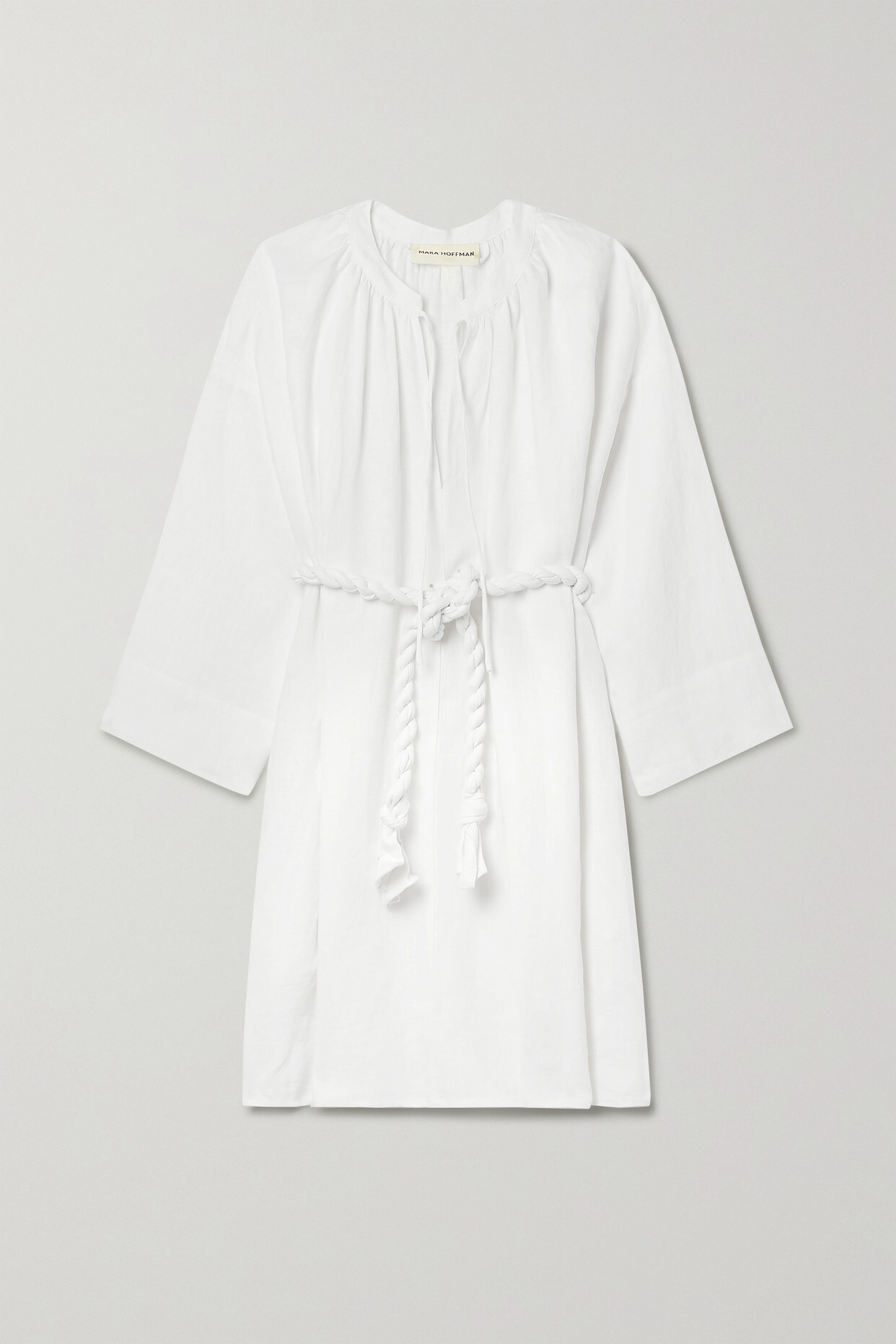 Mara Hoffman - Sol Belted Hemp Midi Dress - White