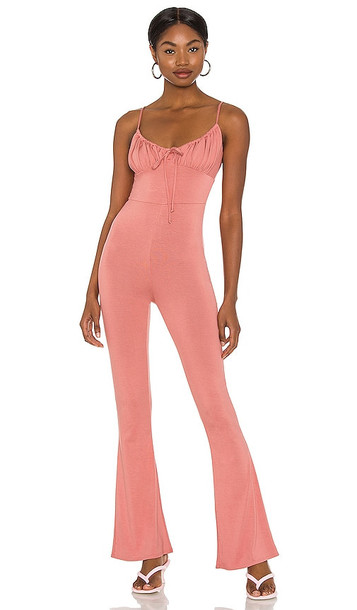 Lovers + Friends Lovers + Friends Archie Jumpsuit in Rose in pink