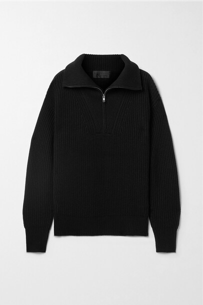 Nili Lotan - Hester Ribbed Cashmere Sweater - Black