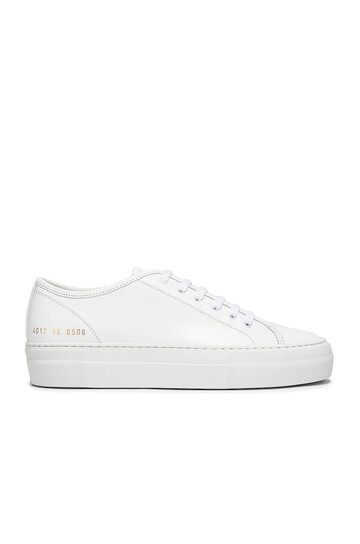 Common Projects Tournament Low Platform Super Sneaker in white