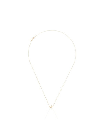 Lizzie Mandler Fine Jewelry crescent-moon short necklace in gold