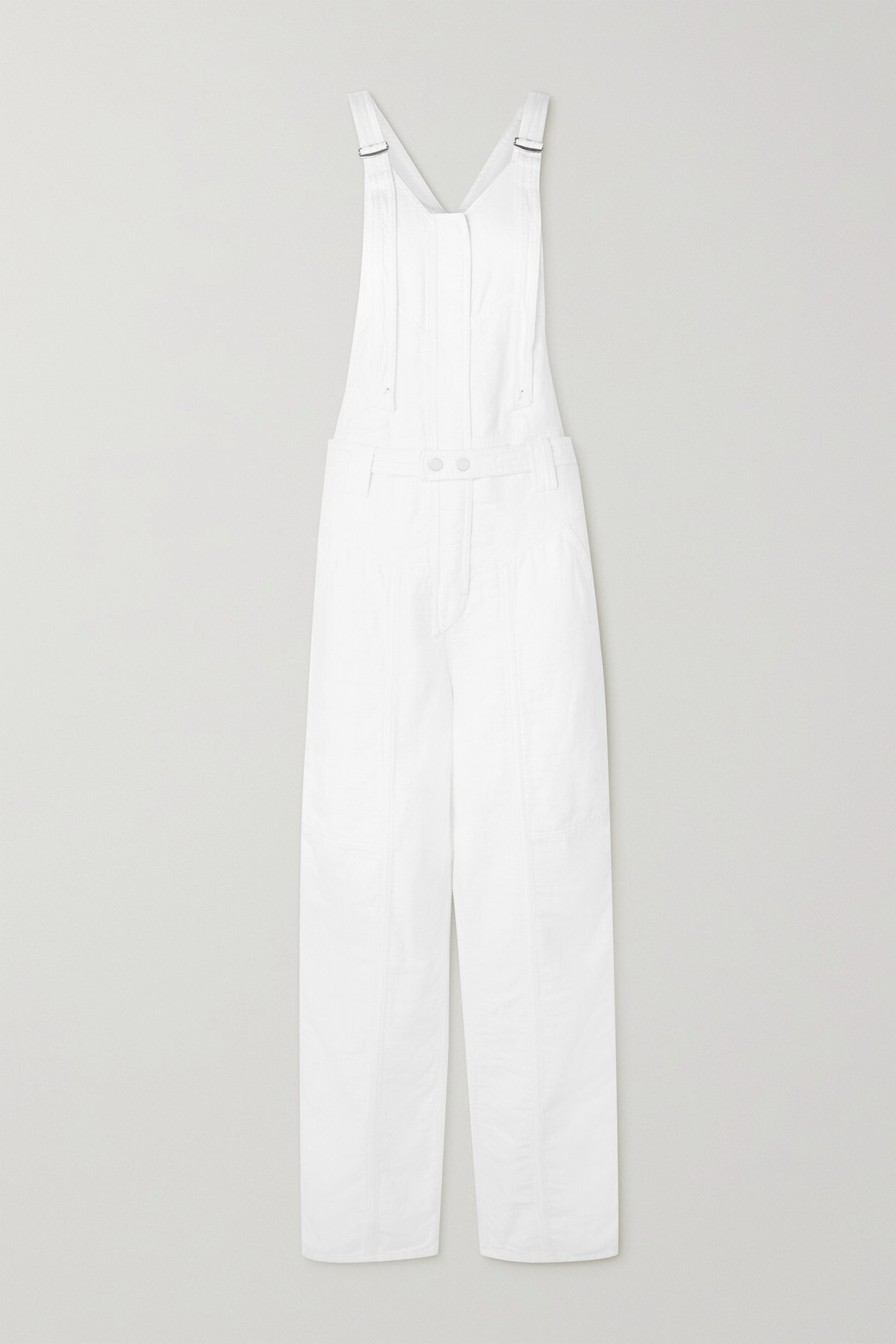 Isabel Marant - Keisha Belted Cotton And Linen-blend Jumpsuit - White