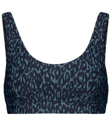 THE UPSIDE Leopard-print sports bra in blue