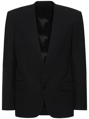 lardini viscose blend jacket in black