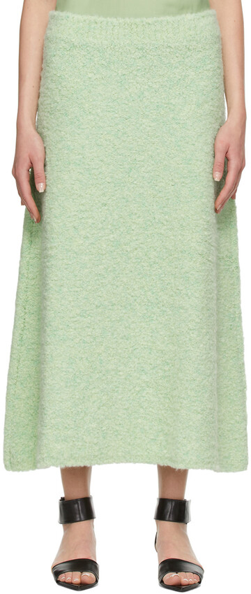 GAUCHERE Green Alpaca Thies Skirt in mint